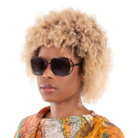 Tom Ford Goldie FT1092 01A Square Sunglasses - Black/Smoke - Picture 3 of 9